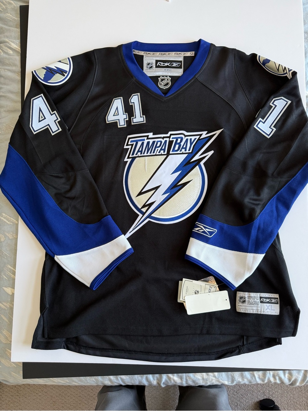 Reebok Tampa Bay Lightning Mike Smith Signed Jersey